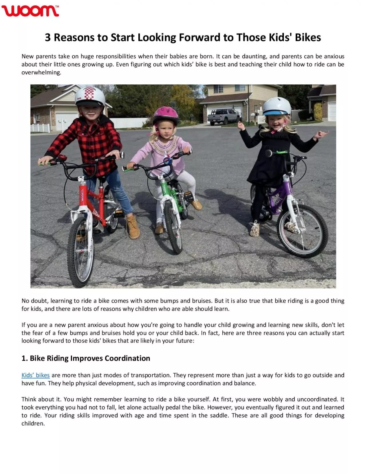 PDF-3 Reasons to Start Looking Forward to Those Kids\' Bikes