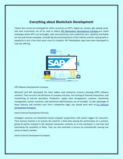 Everything about Blockchain Development