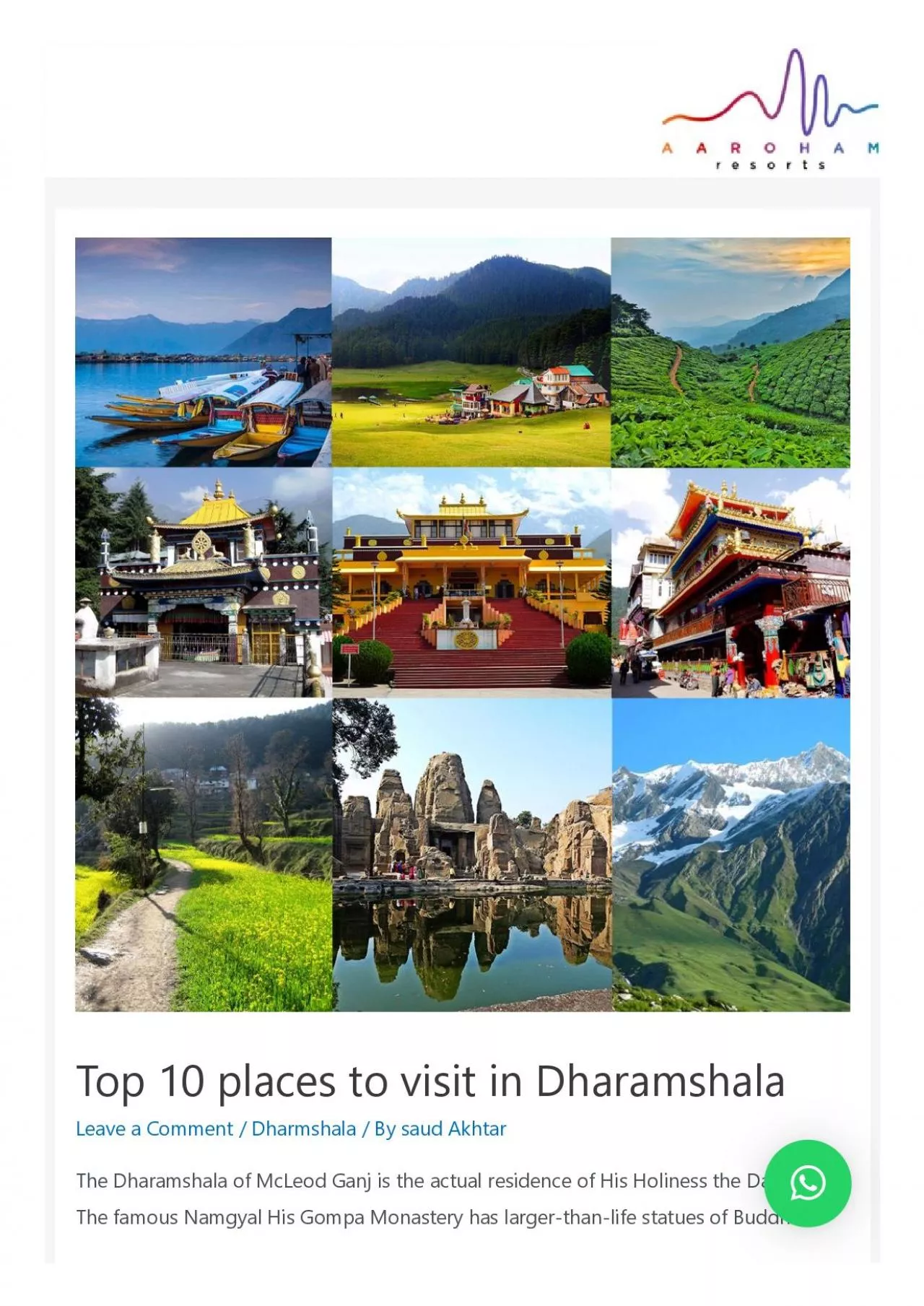 PDF-Top 10 Places to Visit in Dharamshala