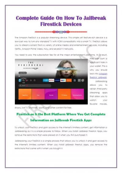 How To Install Jailbreak Firestick Devices