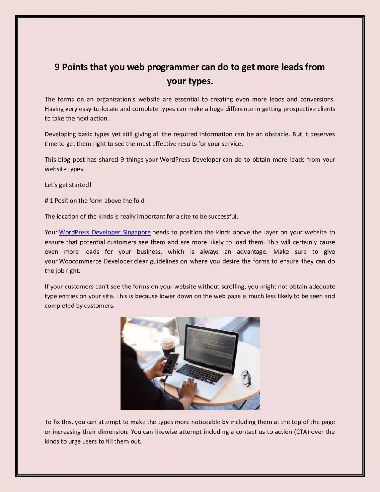 PDF-9 Points that you web programmer can do to get more leads from your types.