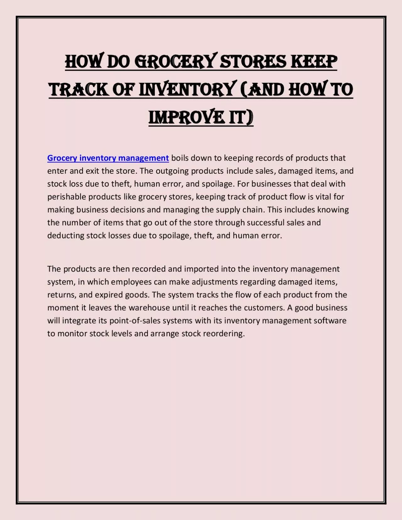 PDF-How Do Grocery Stores Keep Track of Inventory (and How to Improve It)