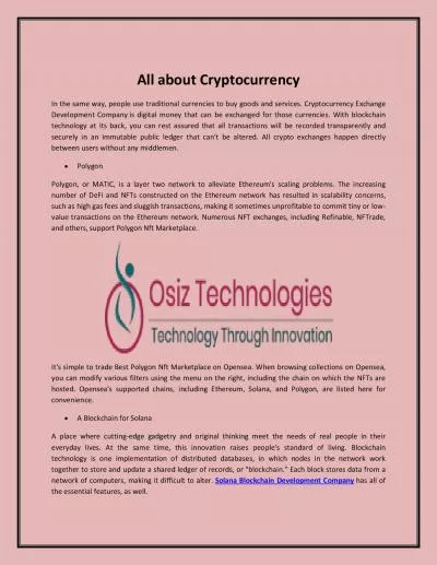 All about Cryptocurrency