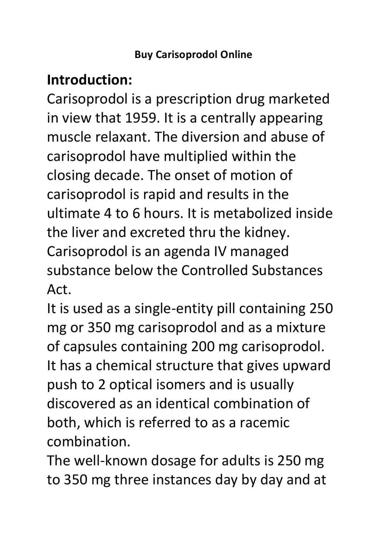 carisoprodol online for sale 