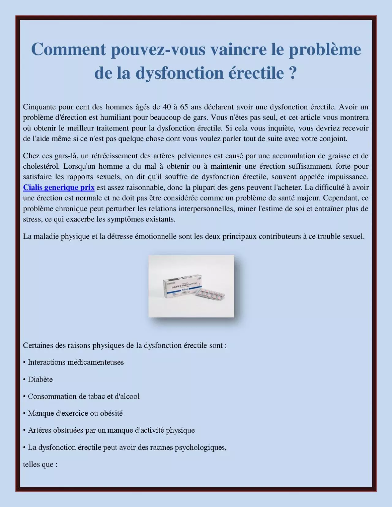 PDF-Comment pouvez-vous vaincre le problème de la dysfonction érectile ?