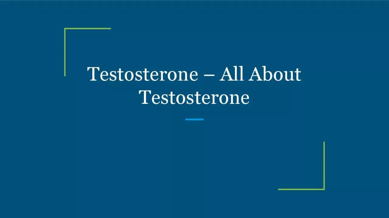 PDF-Testosterone – All About Testosterone