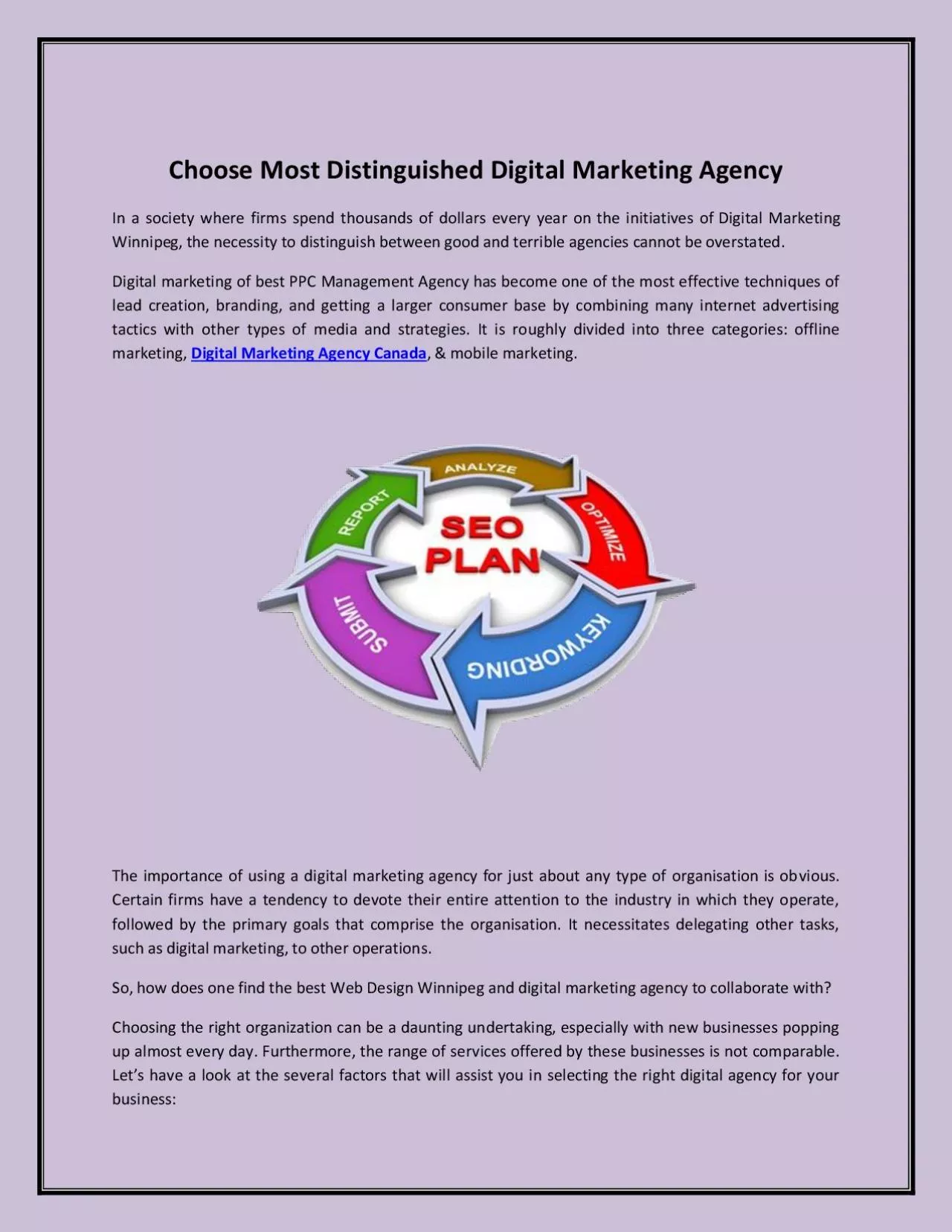 PDF-Choose Most Distinguished Digital Marketing Agency