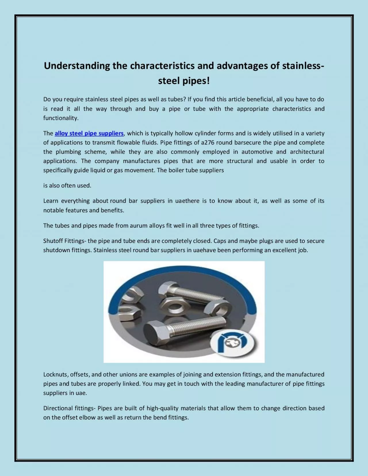 Understanding the characteristics and advantages of stainless-steel pipes!