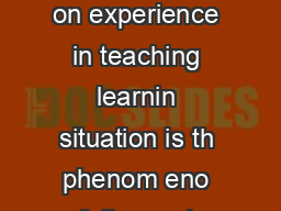 isappoint en in teacher studen rel tionship BA EVER NG On of th os com on experience in