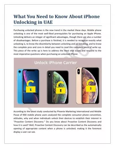 What You Need to Know About iPhone Unlocking in UAE