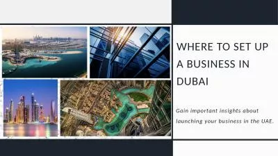Where To Setup A Business in Dubai