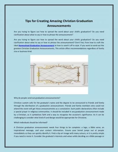 Tips for Creating Amazing Christian Graduation Announcements
