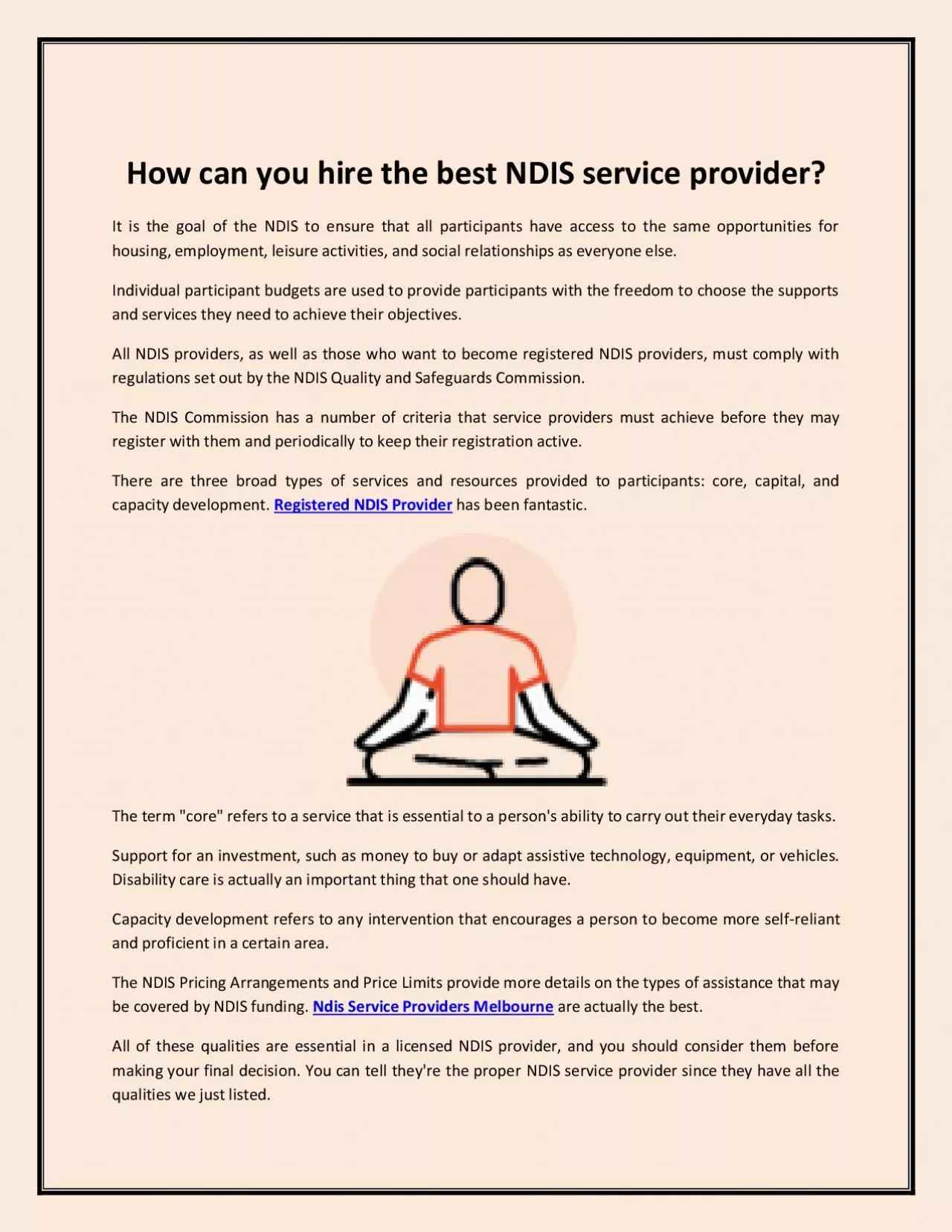 PDF-How can you hire the best NDIS service provider?