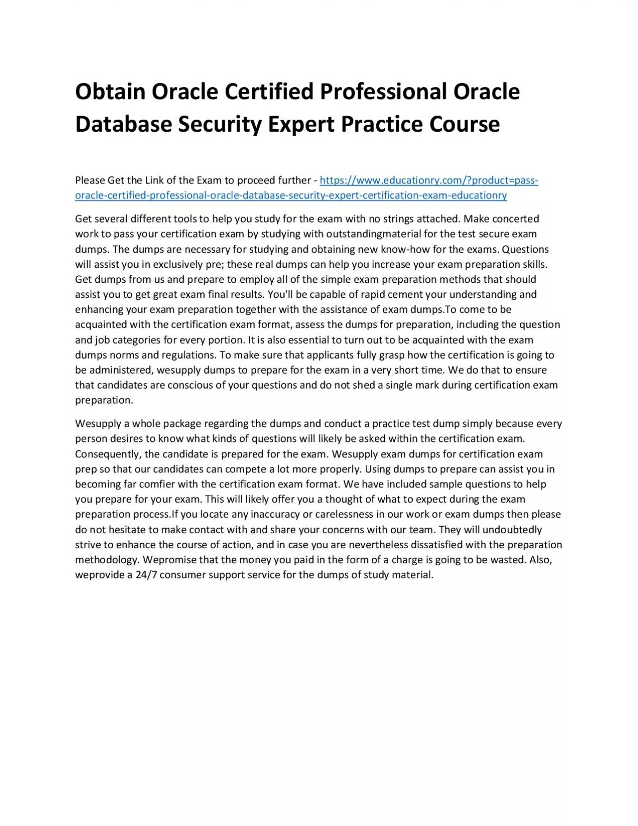 PDF-Oracle Certified Professional Oracle Database Security Expert