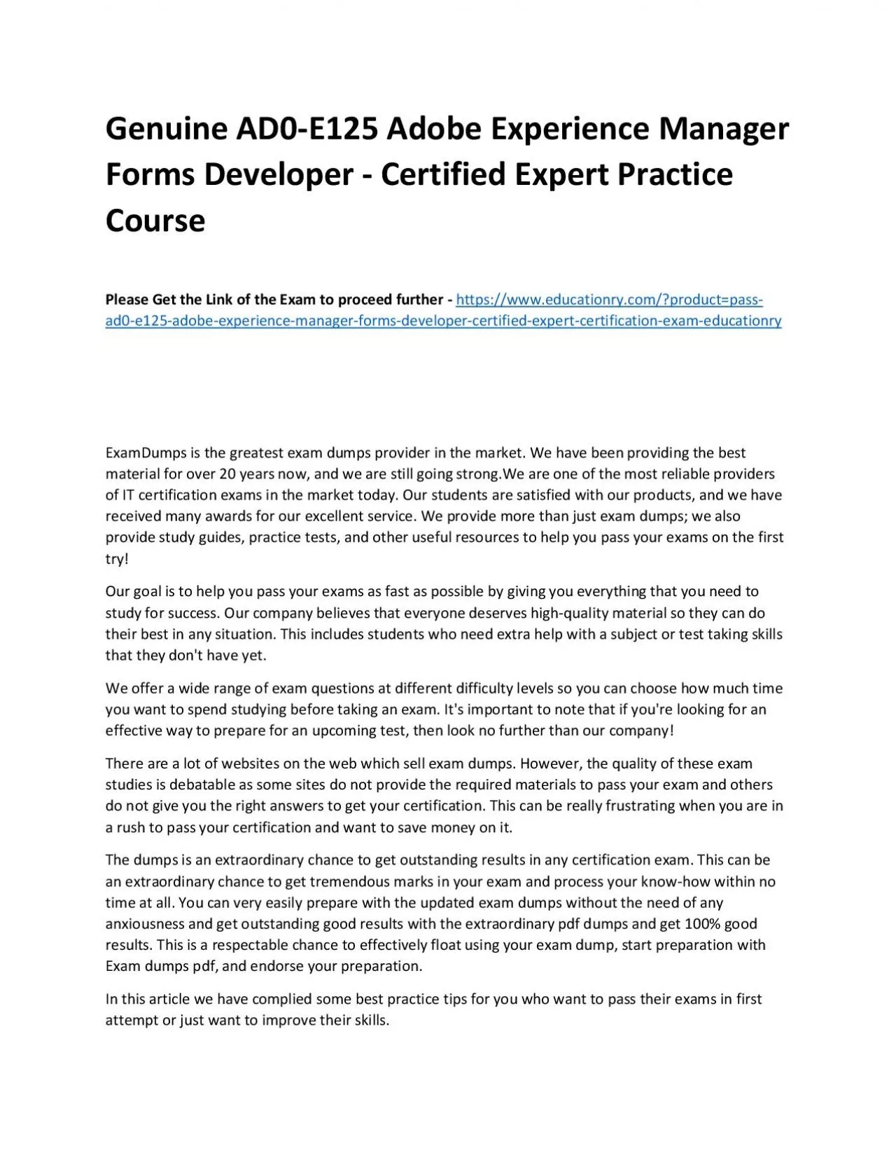 PDF-Genuine AD0-E706 Adobe Certified Expert - Adobe Commerce Cloud Developer Practice Course