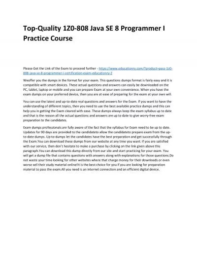 https://www.docslides.com/Arpit/top-quality-1z0-900-java-ee-7-application-developer-practice-course