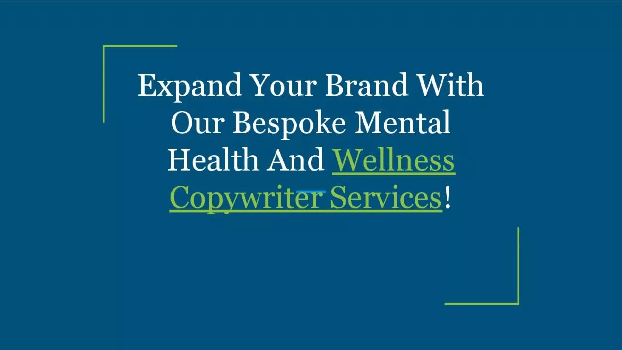 Expand Your Brand With Our Bespoke Mental Health And Wellness Copywriter Services!