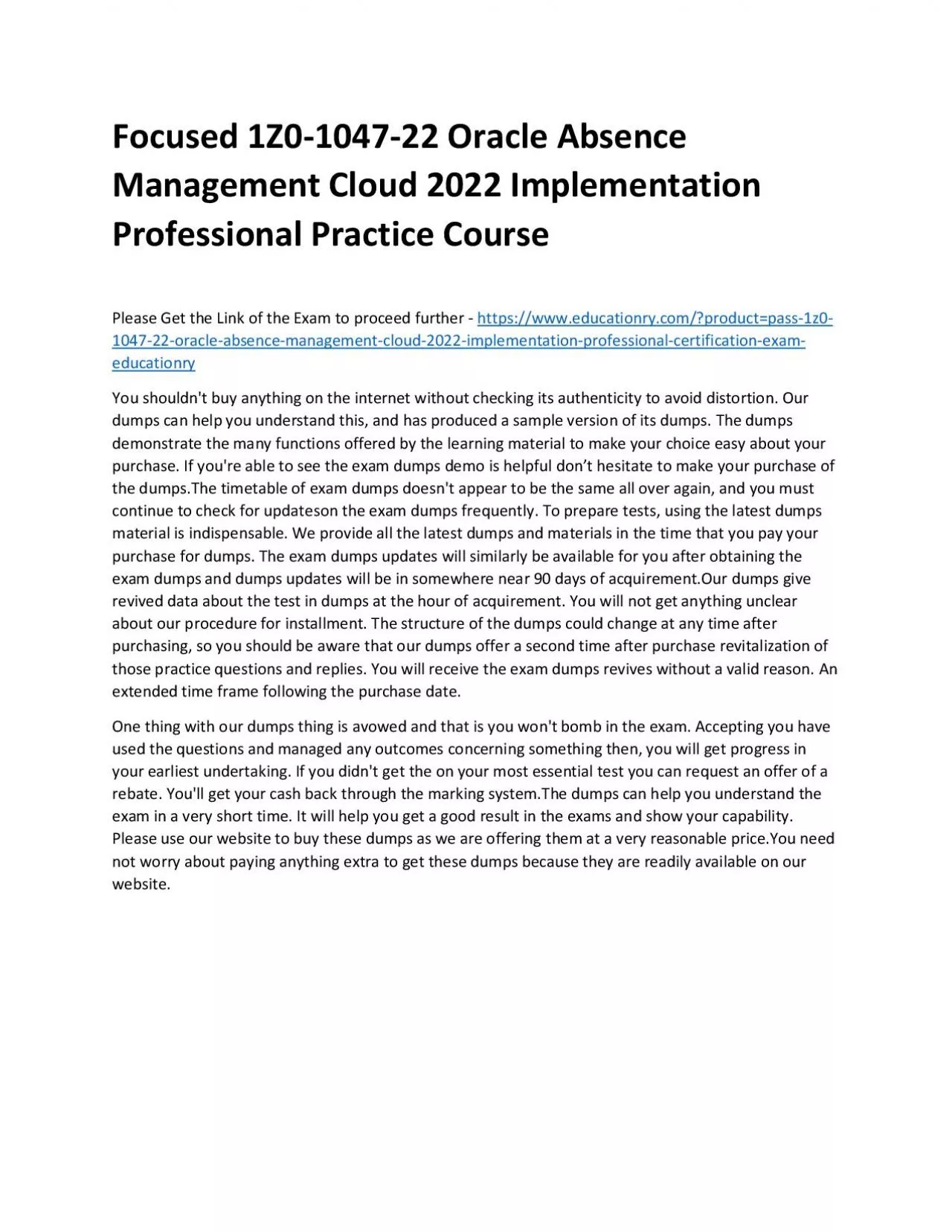 PDF-1Z0-1085-22 Oracle Cloud Infrastructure 2022 Foundations Associate