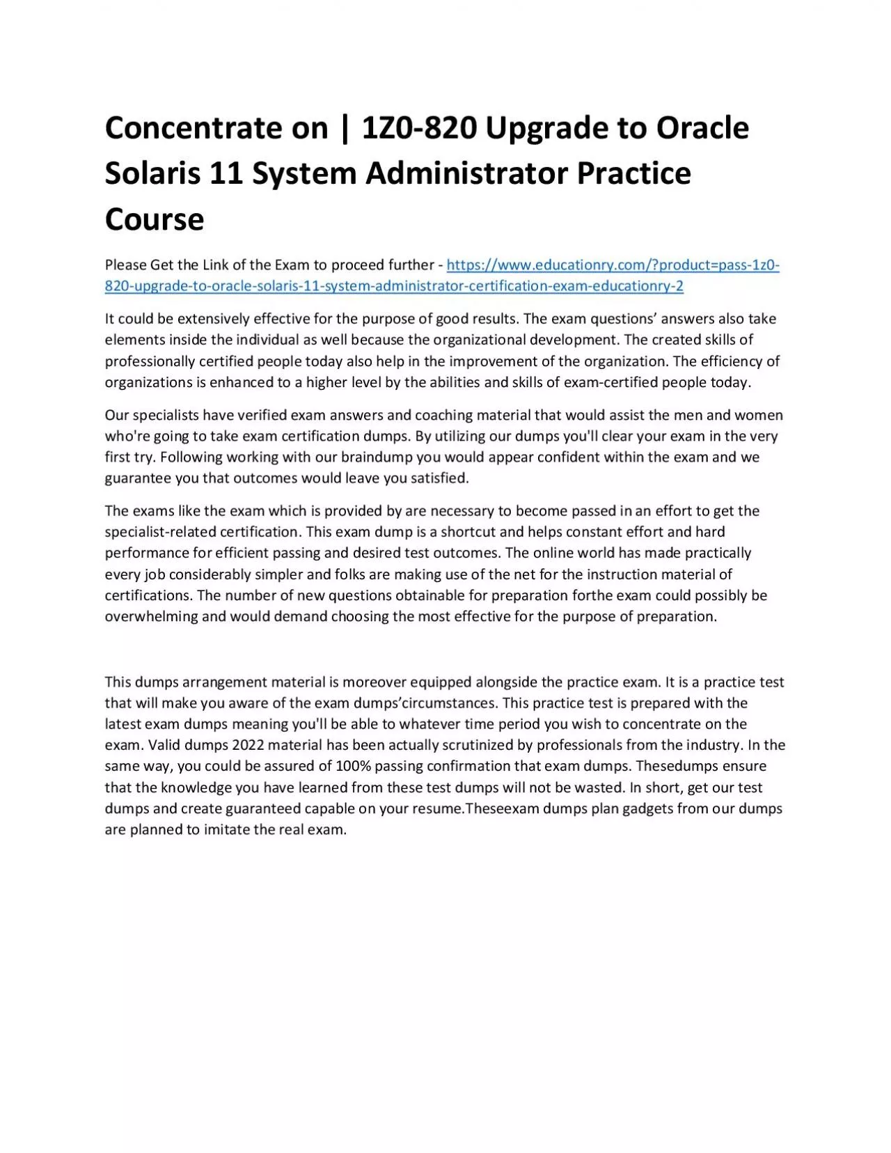 PDF-1Z0-820 Upgrade to Oracle Solaris 11 System Administrator