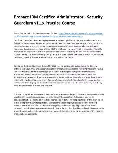 C1000-127: IBM Certified Administrator - Security Guardium v11.x