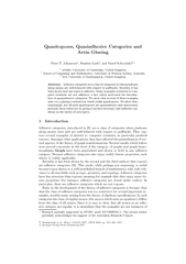 Quasitoposes,QuasiadhesiveCategoriesandArtinGlueingPeterT.Johnstone,St