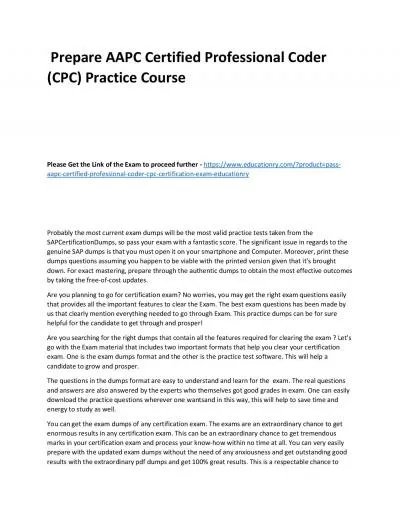 AAPC Certified Professional Coder (CPC)