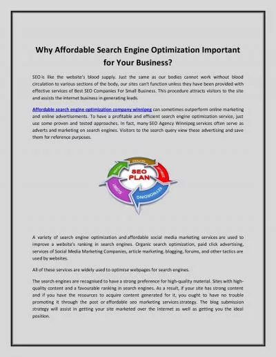 Why Affordable Search Engine Optimization Important for Your Business?