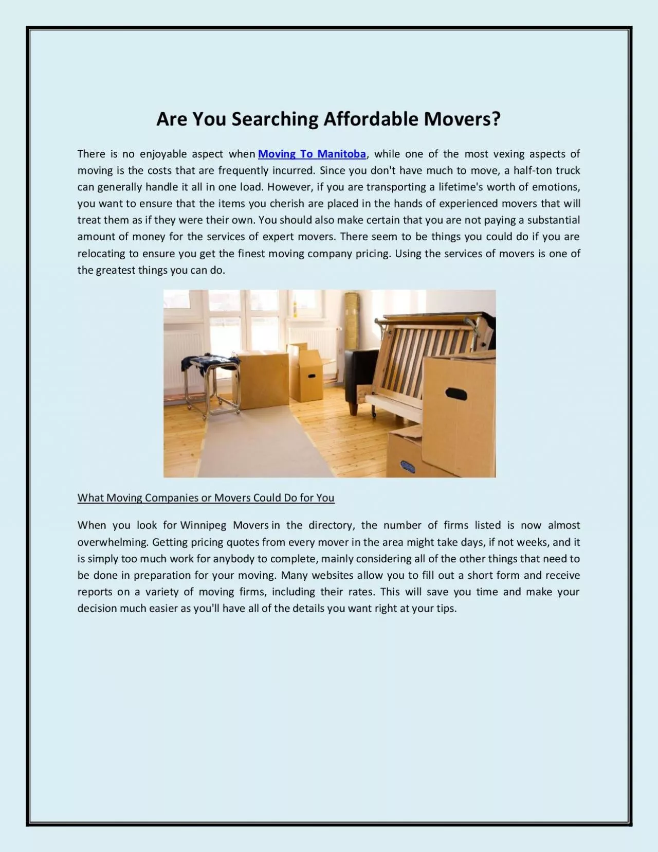 Are You Searching Affordable Movers?