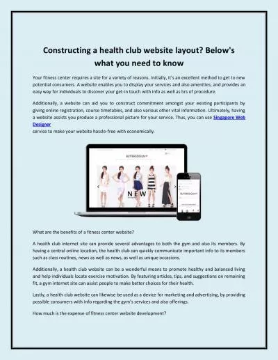 Constructing a health club website layout? Below\'s what you need to know