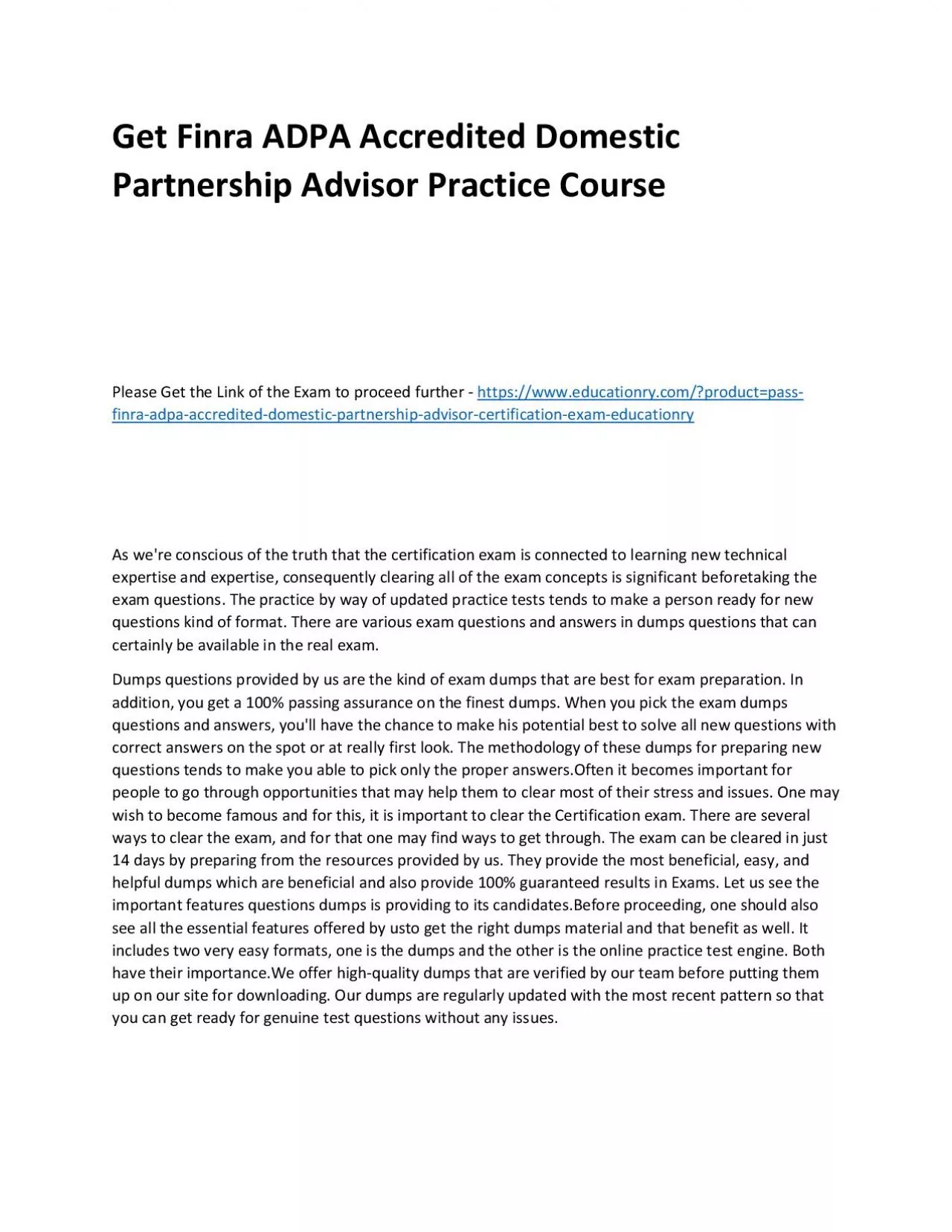 PDF-Finra ADPA Accredited Domestic Partnership Advisor