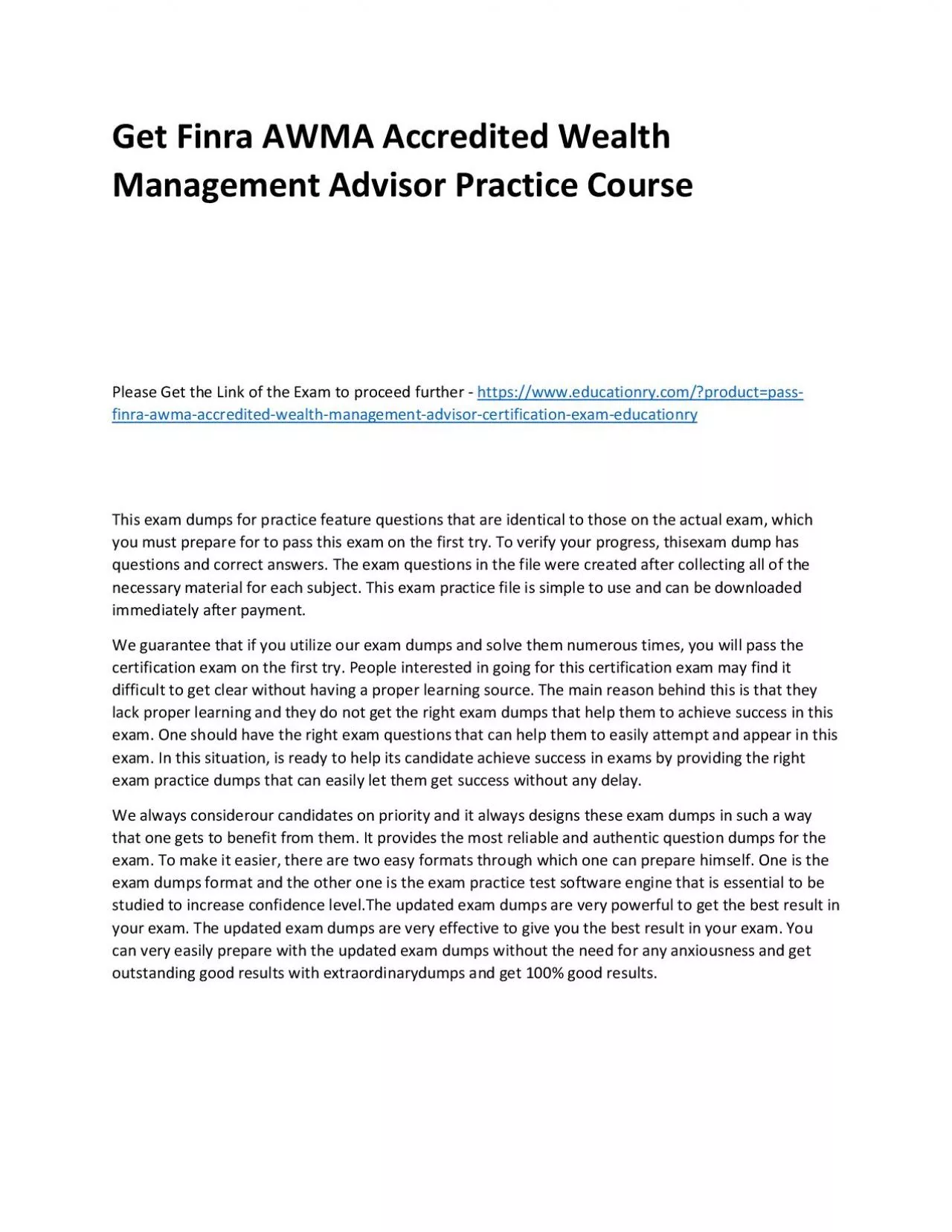 PDF-Finra AWMA Accredited Wealth Management Advisor