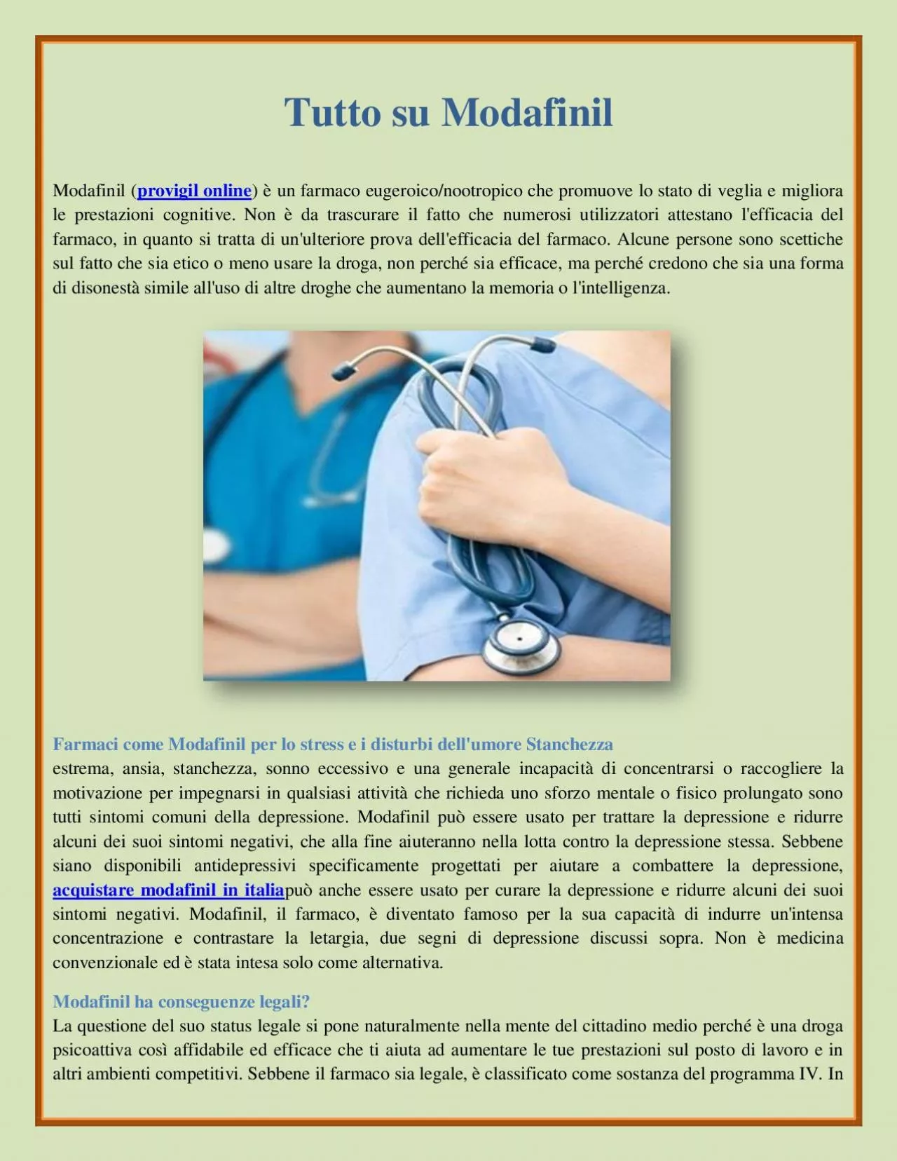 PDF-Tutto su Modafinil