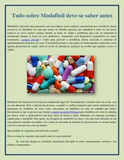 Tudo sobre Modafinil deve-se saber antes