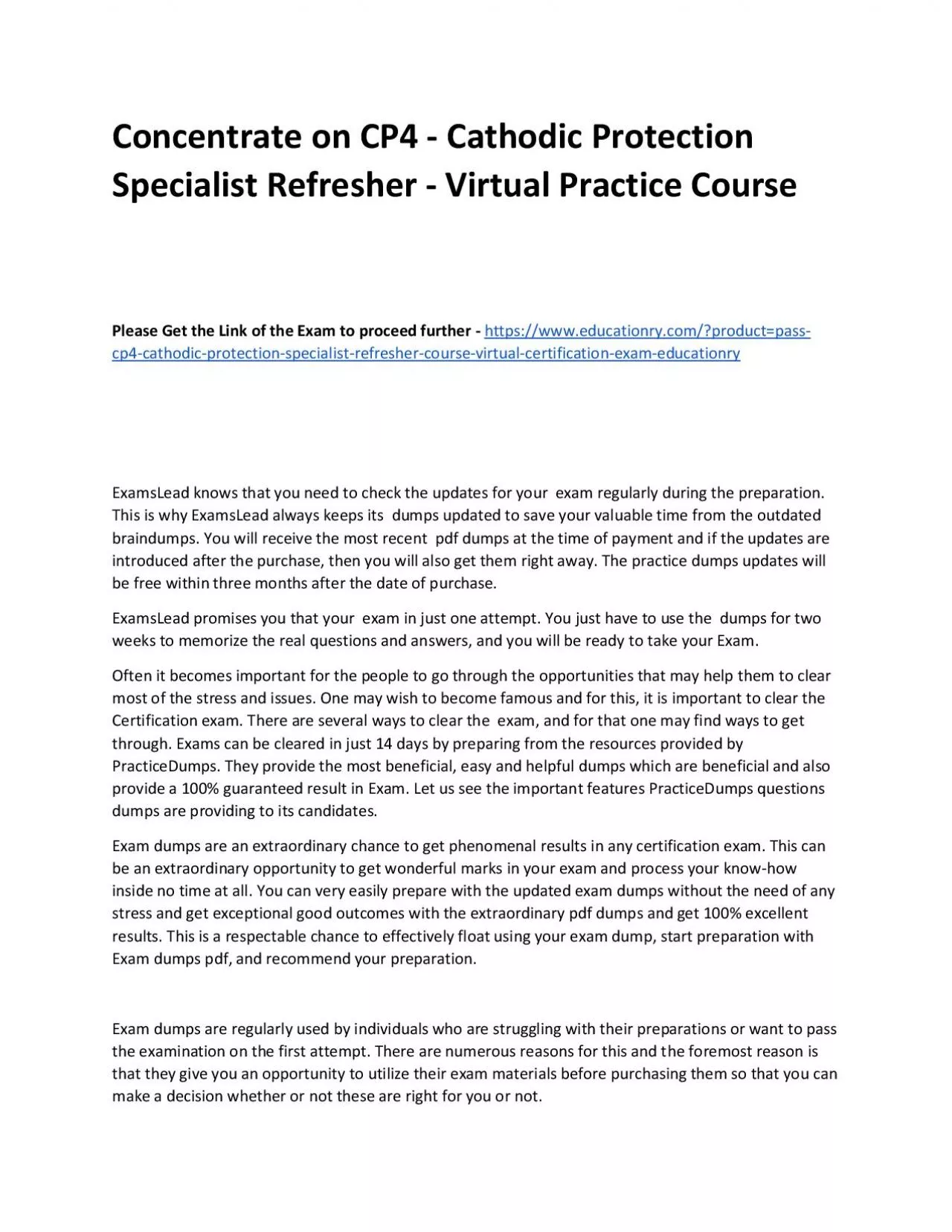 CP4 - Cathodic Protection Specialist Refresher Course - Virtual