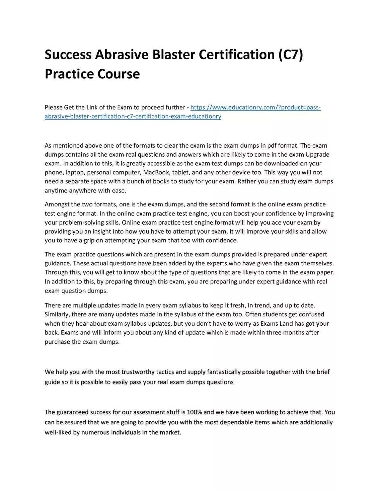 PDF-Abrasive Blaster Certification (C7)