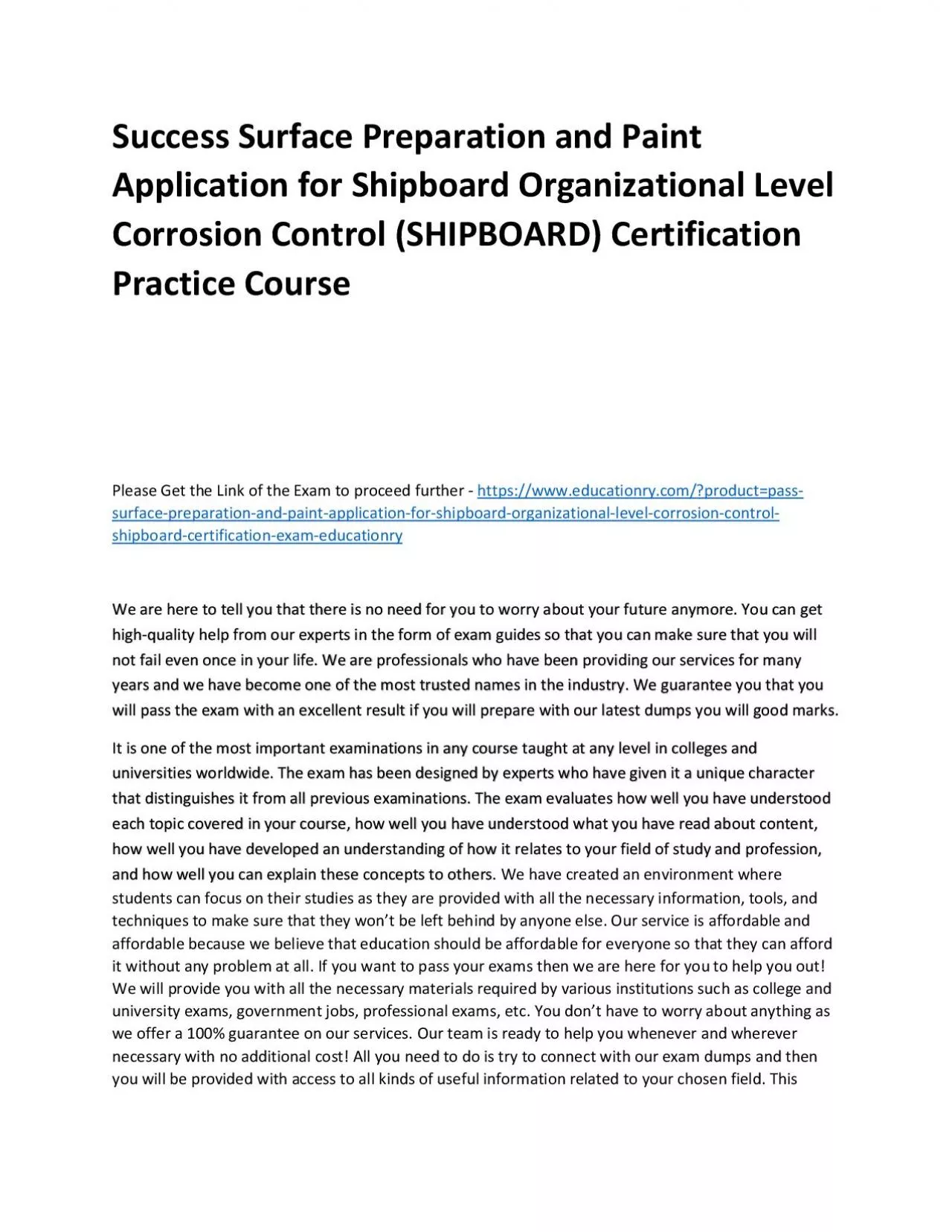 PDF-Surface Preparation and Paint Application for Shipboard Organizational Level Corrosion