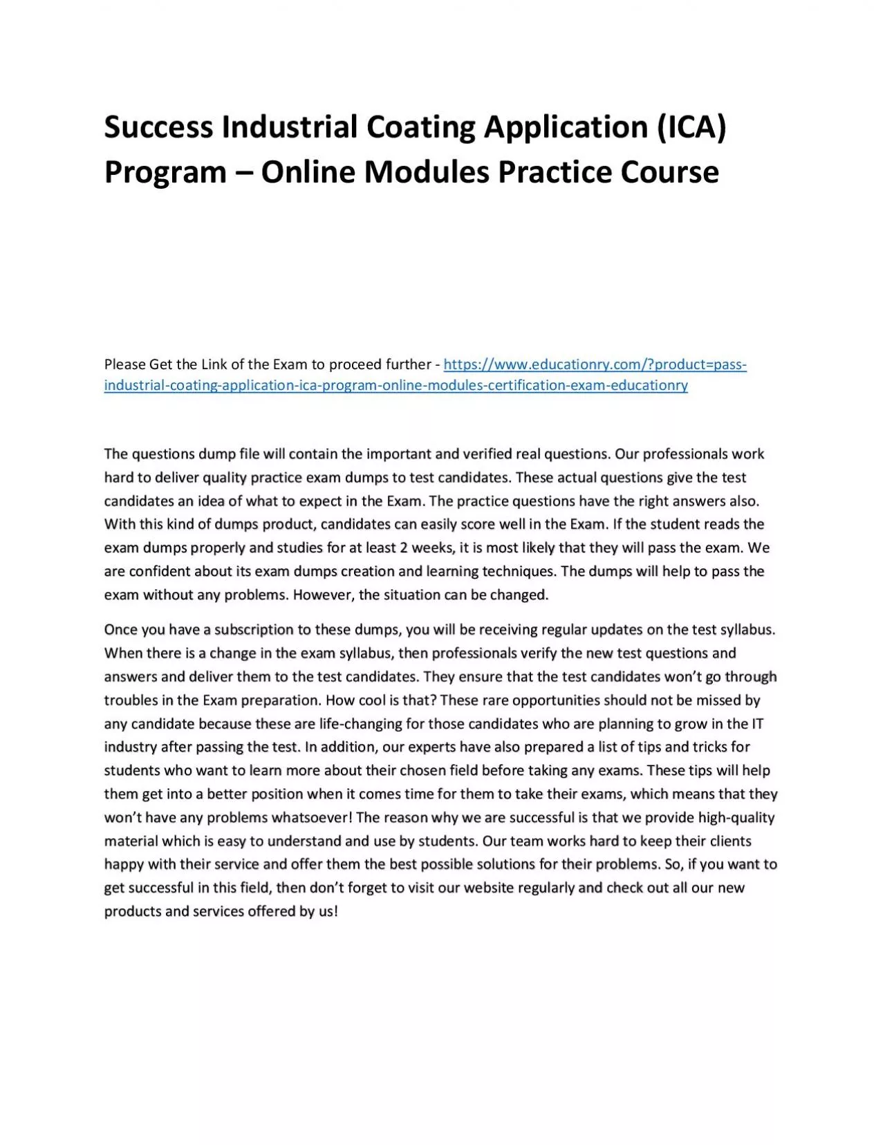 PDF-Industrial Coating Application (ICA) Program – Online Modules