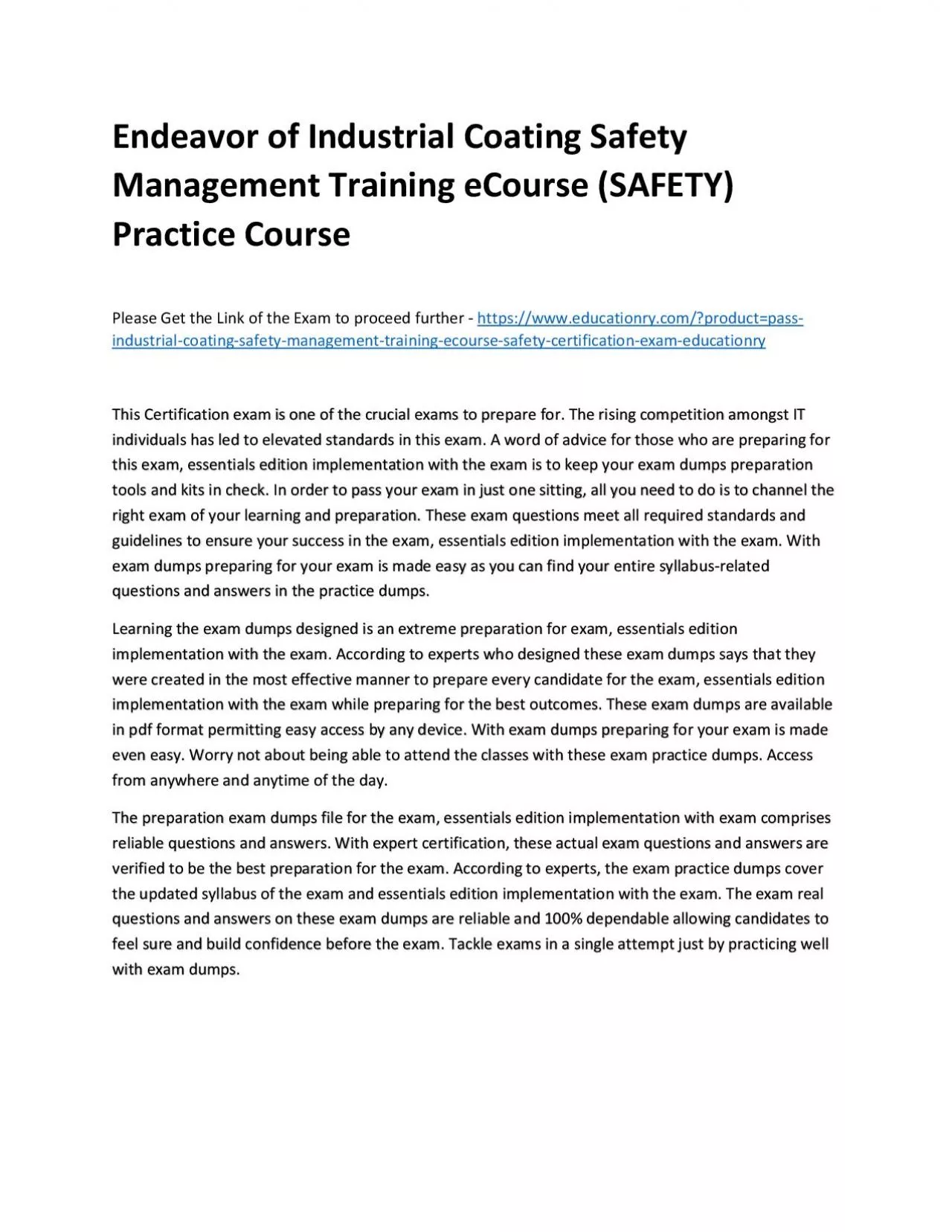 PDF-Industrial Coating Safety Management Training eCourse (SAFETY)