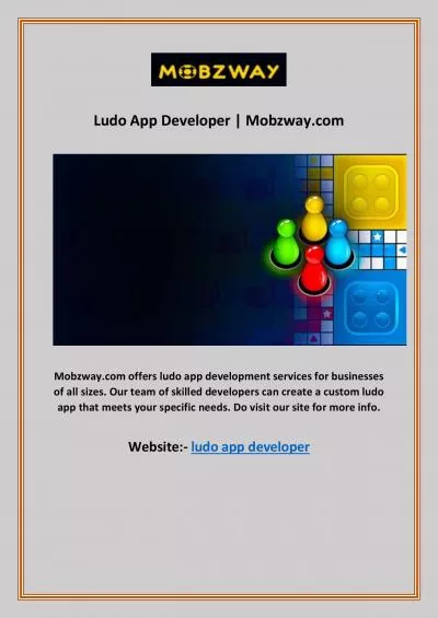 Ludo App Developer | Mobzway.com