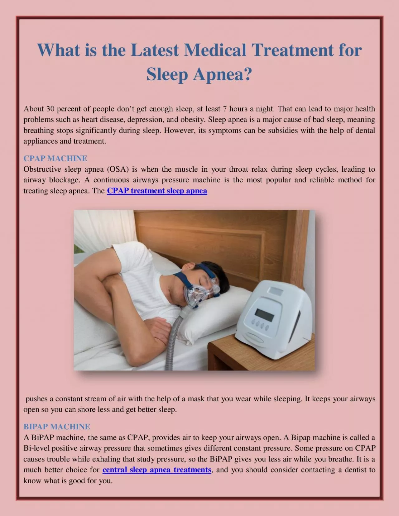 PDF-What is the Latest Medical Treatment for Sleep Apnea?