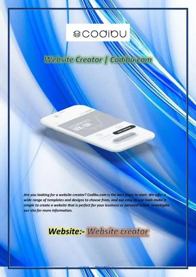 Website Creator | Codibu.com