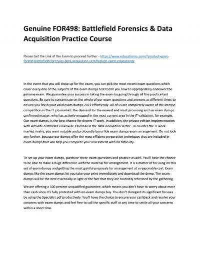 FOR498: Battlefield Forensics & Data Acquisition