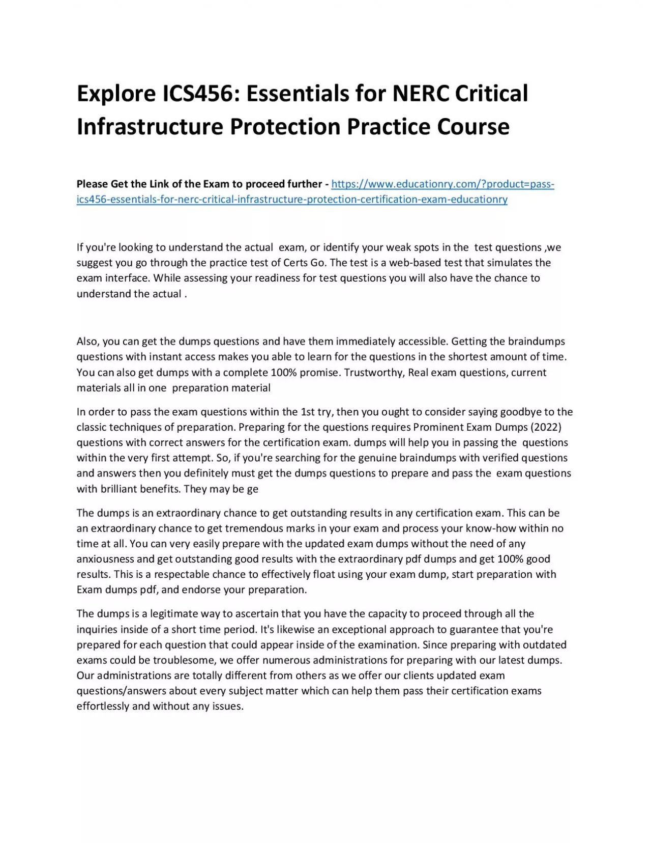 PDF-ICS456: Essentials for NERC Critical Infrastructure Protection