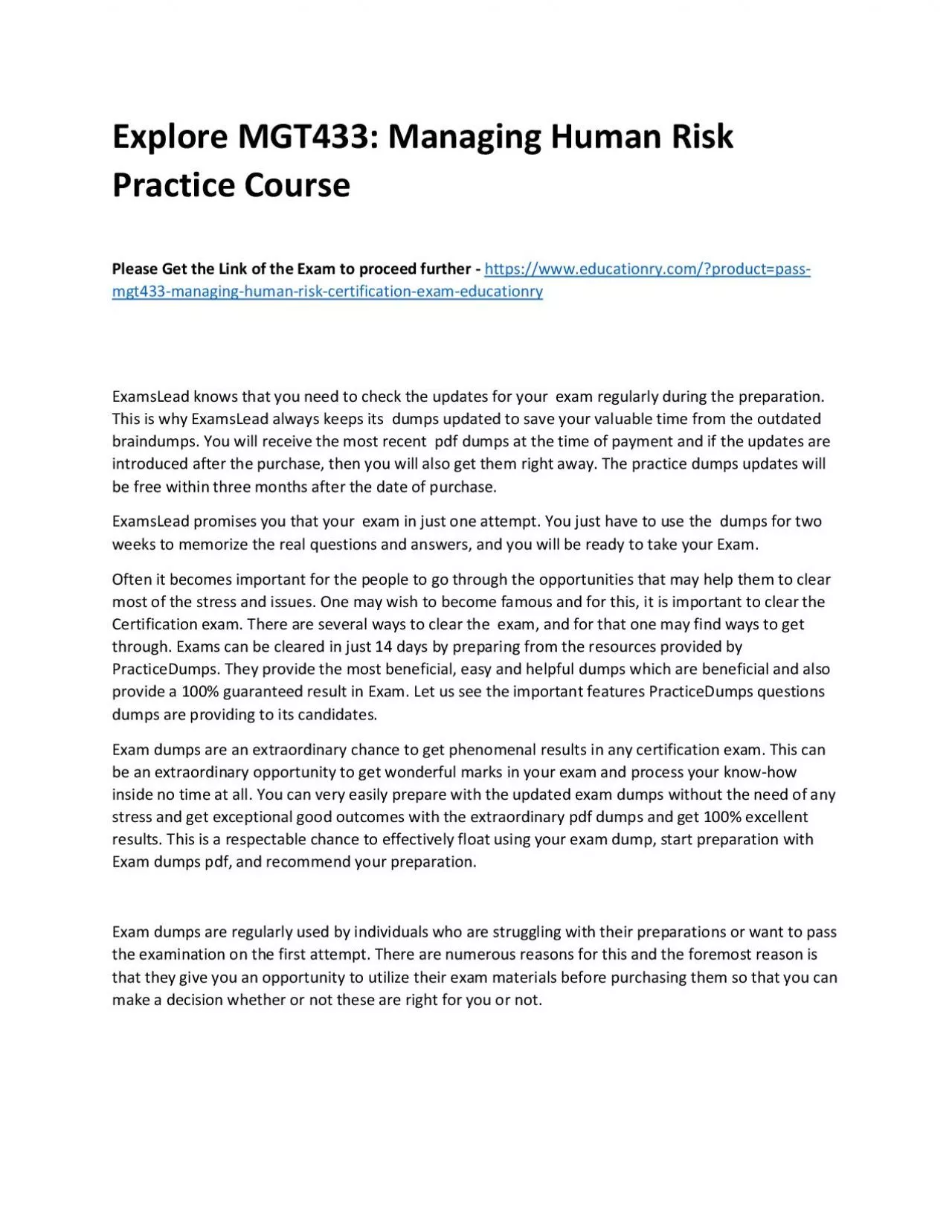 PDF-MGT433: Managing Human Risk