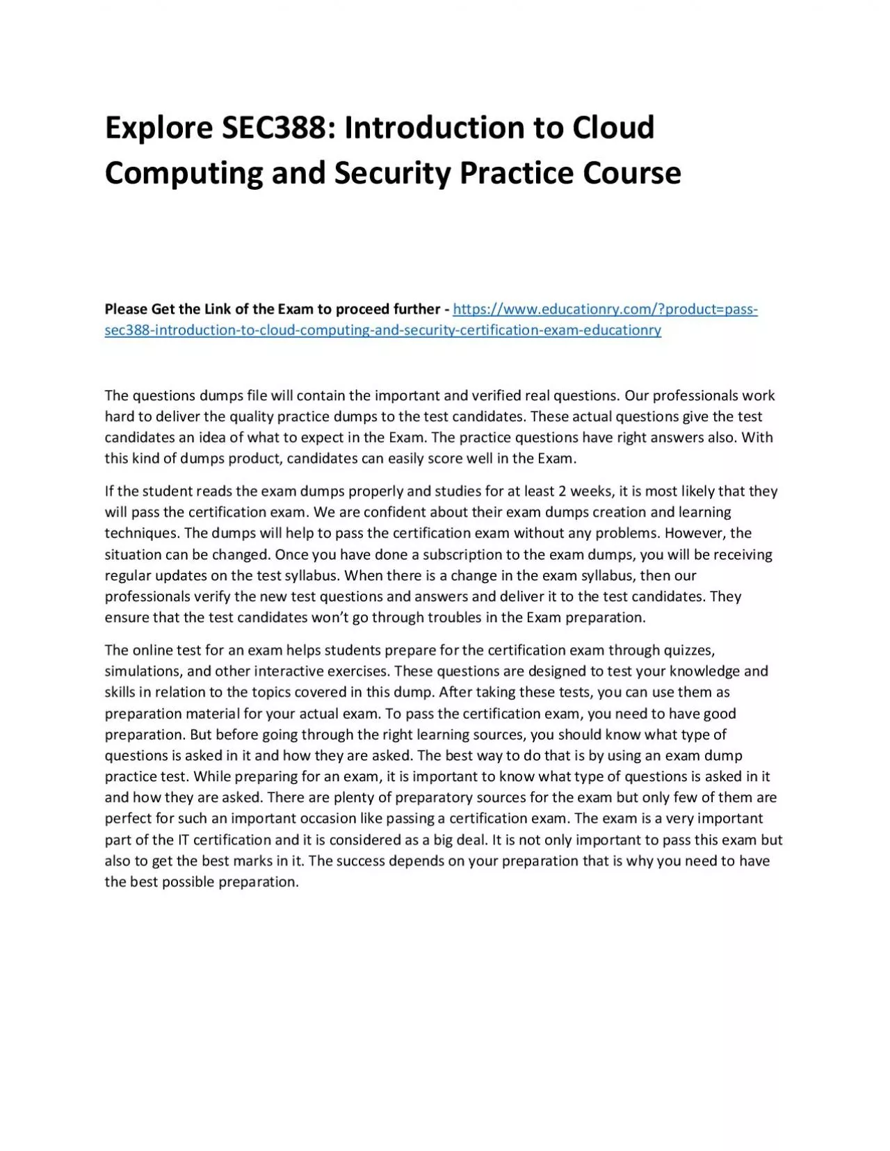 PDF-SEC388: Introduction to Cloud Computing and Security