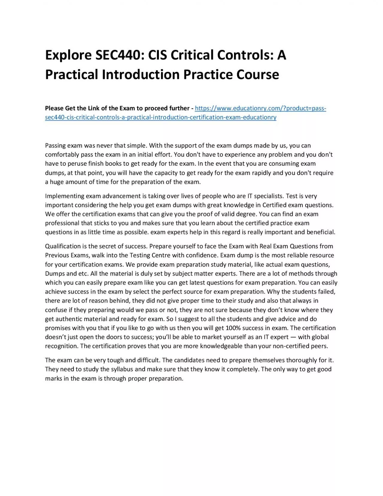 PDF-SEC440: CIS Critical Controls: A Practical Introduction