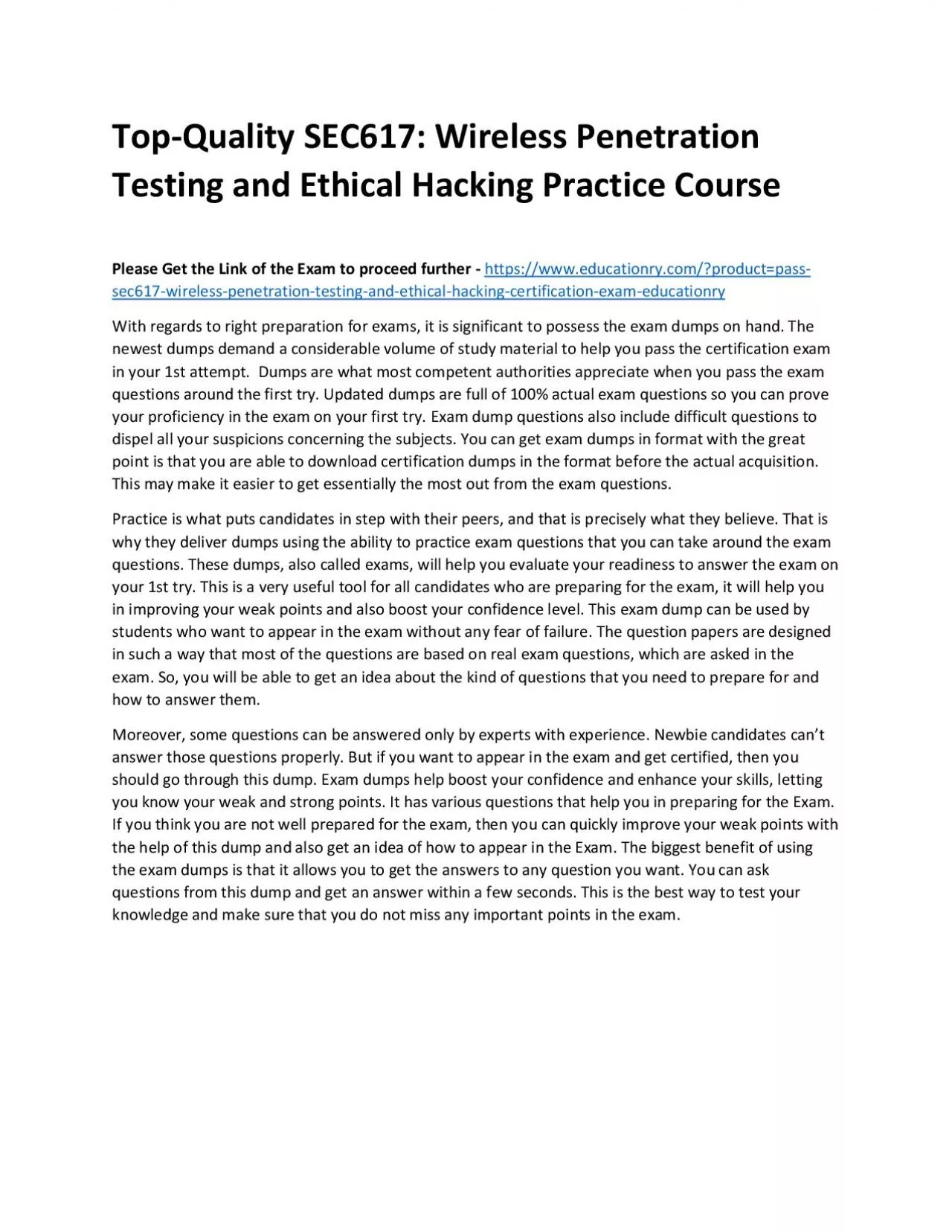 PDF-SEC617: Wireless Penetration Testing and Ethical Hacking