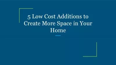 5 Low Cost Additions to Create More Space in Your Home