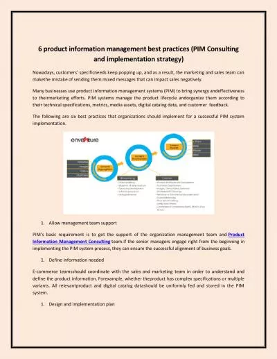 6 product information management best practices (PIM Consulting and implementation strategy)