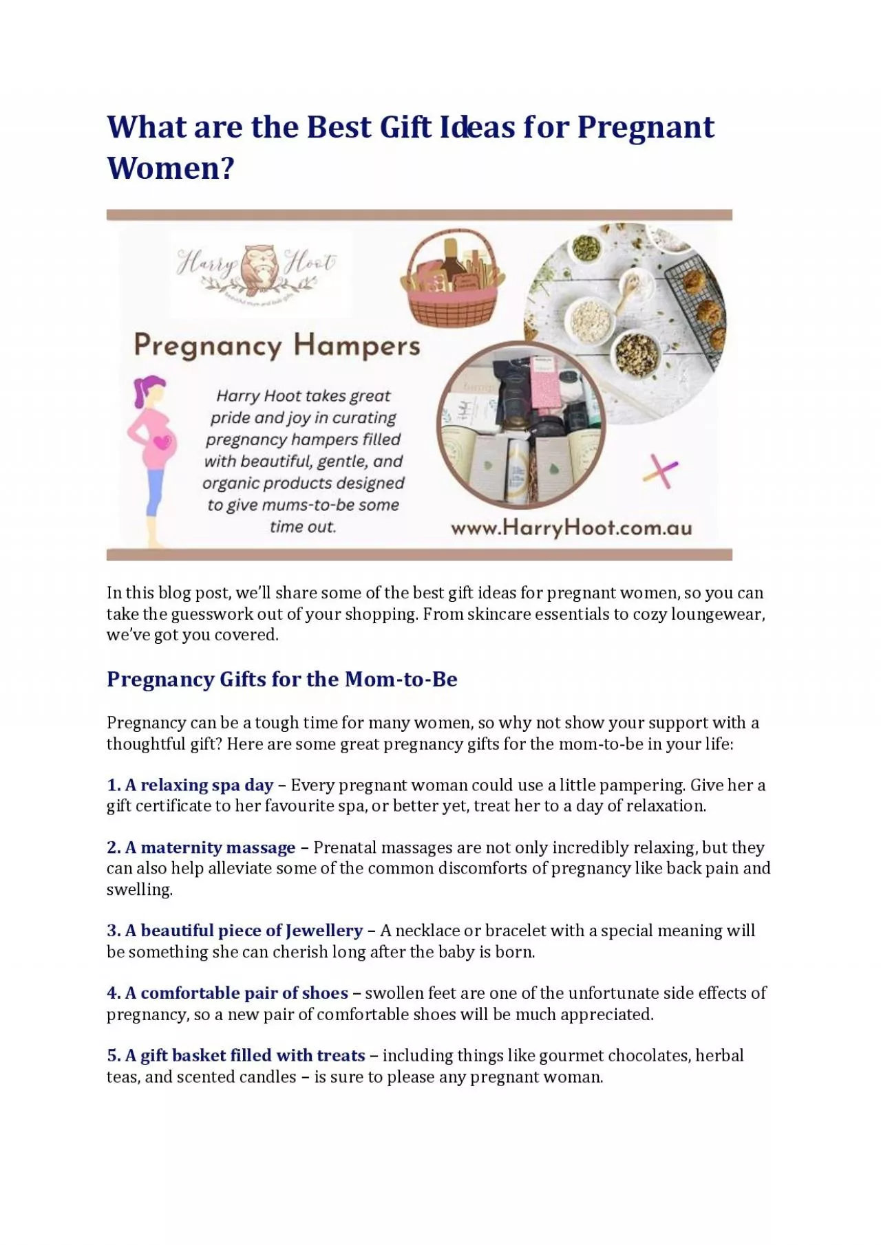 PDF-What are the Best Gift Ideas for Pregnant Women?